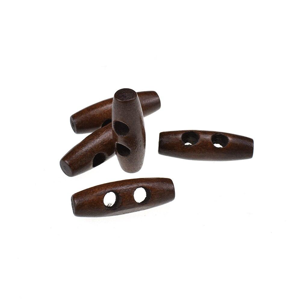 Деревянные швейные рожки, переключатели, 2 отверстия, швейные пуговицы для пальто, свитера, шитье, ремесла, декор, 3 цвета