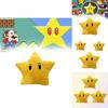 Плюшевая игрушка Супер Марио Желтая Звезда 30 см Короткошерстная Фигурка