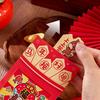 6Pcs/Set Creative 2026 Horse Year Red Envelope Paper Craft Cartoon Spring Festival Red Envelope Year of The Horse Bless Words