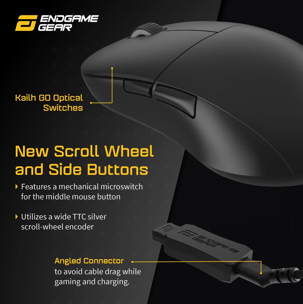 Endgame Gear XM2we Wireless Gaming Black Mouse, (EGG-XM2WE-BLK)
