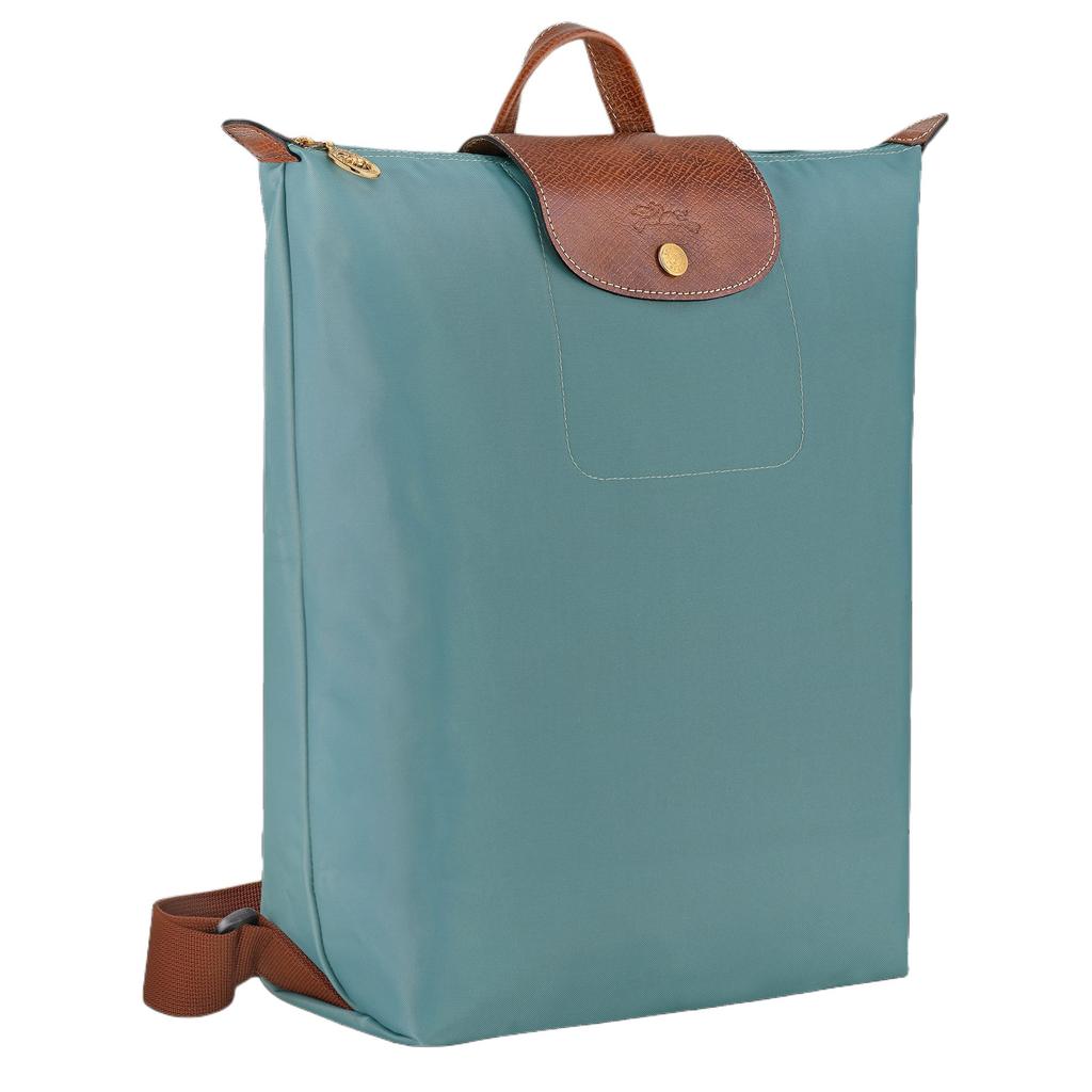 Longchamp Рюкзак Le Pliage Original с текстурированным логотипом, регулируемым широким плечевым ремнем, женский, цвет Эвкалиптово-зеленый, 10284089P93