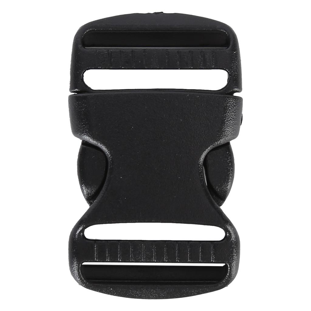 5Pcs Quick Release Buckle Plastic Dual Adjustable Strap Buckles Replacement DIY Craft for Backpack Black