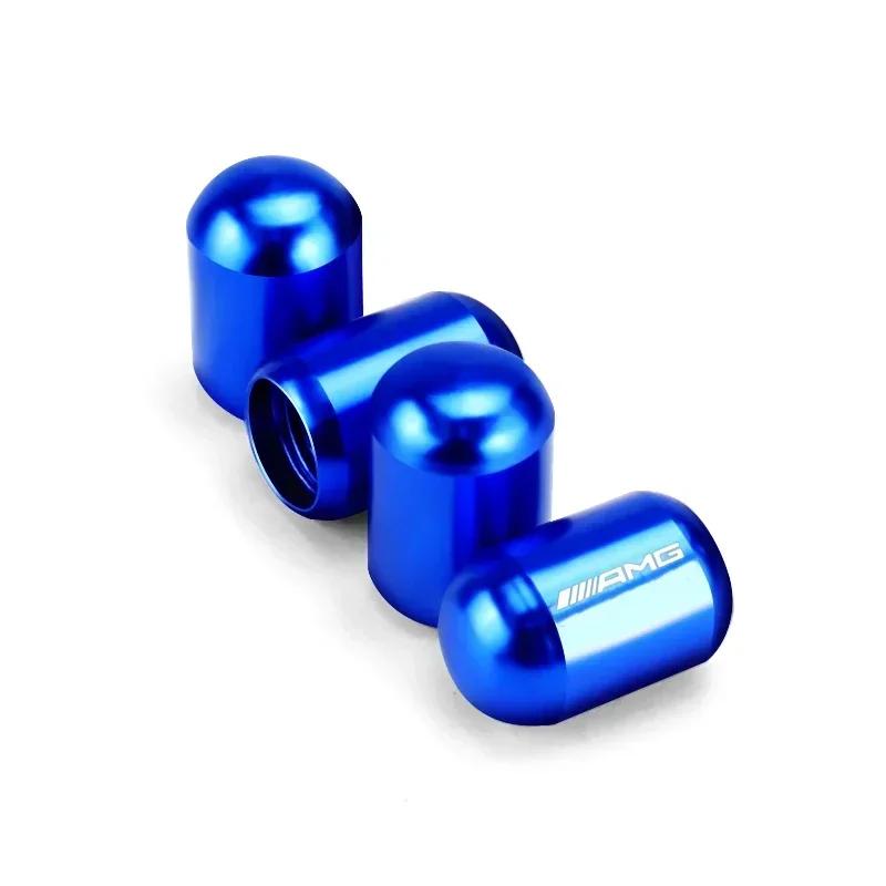 KLQVI1 4pcs for Mercedes benz AMG W212 W205 GLA GLC CLS GLK W213 W202 W211 W176 W210 Car Wheel Tire Valve Covers Auto Accessories