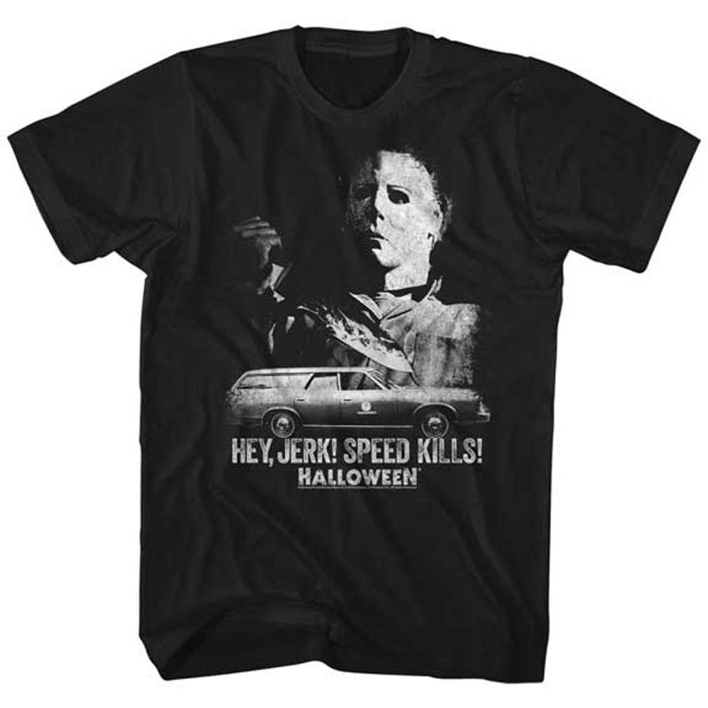 Men's Halloween Speed Kills Slim Fit T-shirt XXXXXX-Large Black
