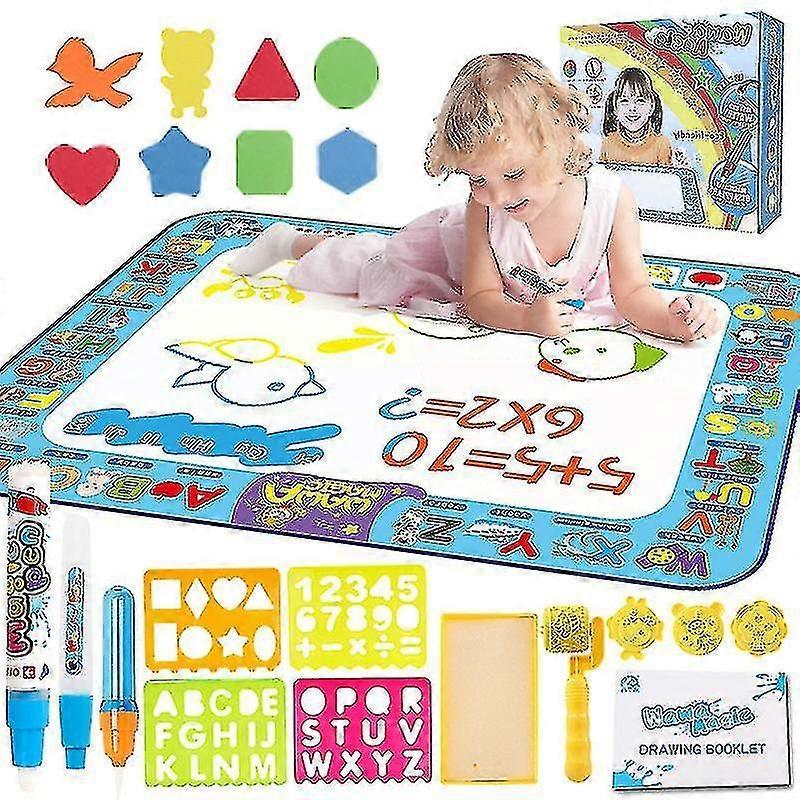 Water Doodle Mat Aqua Drawing Painting Mat Large 100 X 70cm Mess Free Learning Toys Gift - CHUN