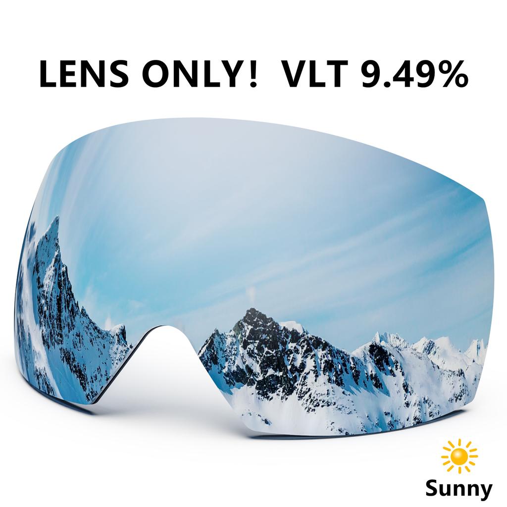 Maxjuli Ski Goggles Lens Only Winter Snow Sports with Anti-fog for Men Women Youth Skiing Skating mask ONLY LENS FOR M6