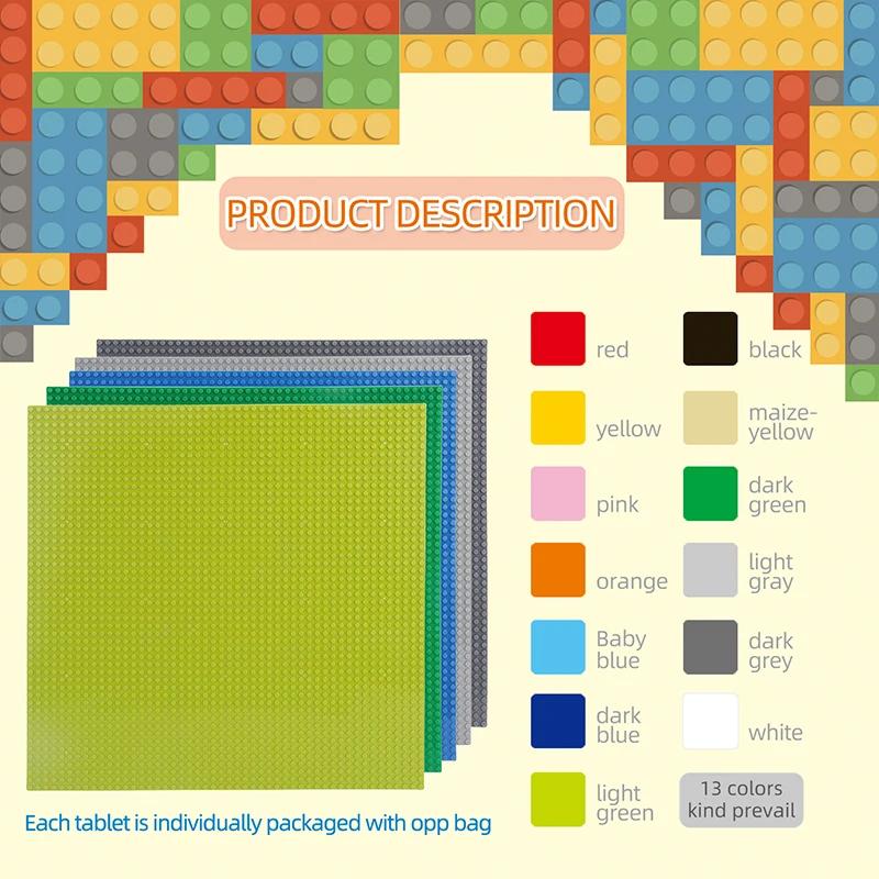 Нетоксичная Классическая Основа 50X50 32X32 16X32 16X16 Точек Строительные Блоки Кирпичи Основы Пластиковая Доска Для Поделок Блок Конструктор Кирпич Игрушка