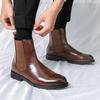 2024 New Chelsea Men's Boots Publon Fashion Versatile Business Casual British Style Street Party Wear Classic Ankle Boots