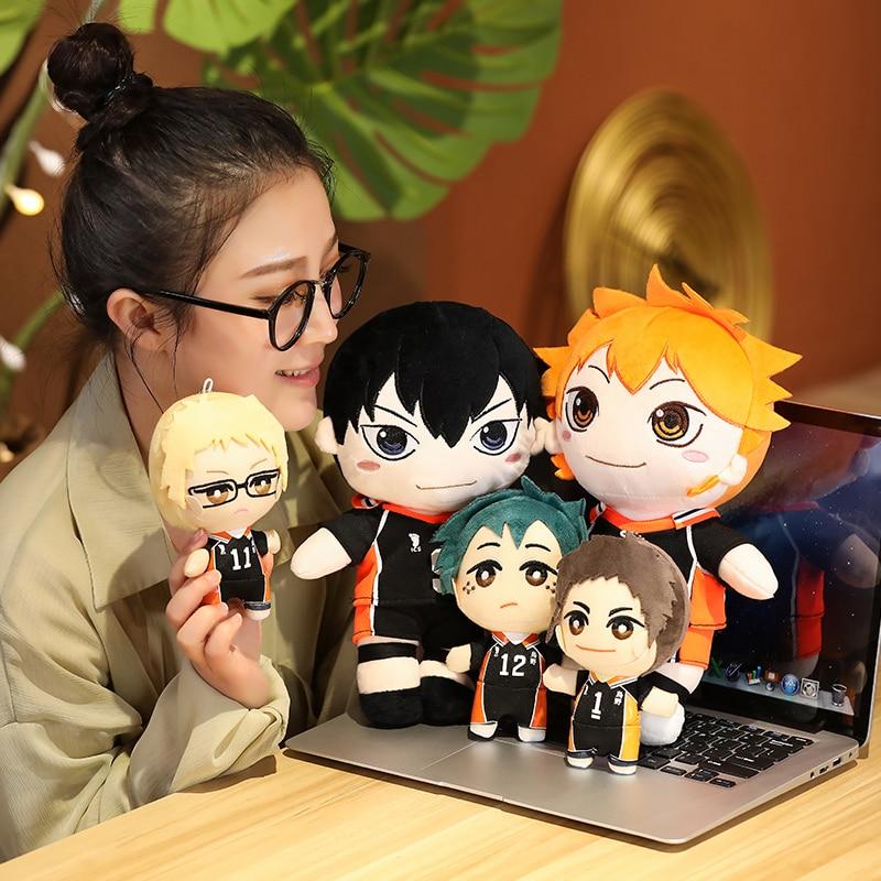 1pc 20 /30cm Kawaii Haikyuu Plush Toys Lovely Anime Hinata Syouyou Kageyama Tobio Stuffed Soft Dolls Keychain Boys Kids Xmas Gift