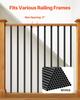 Staircase Balusters 101 Pack 36 In Aluminum Spindles with Screws/Rail Caps