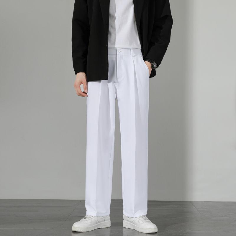 Мужские повседневные брюки свободного покроя 5XL, офисная официальная одежда, пиджаки, брюки для мужчин, уличная модная одежда, прямые брюки