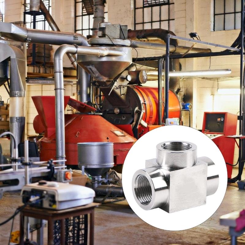 2 шт. Адаптер для фитинга трубы высокого давления Замена Тройник из нержавеющей стали для домашнего промышленного использования