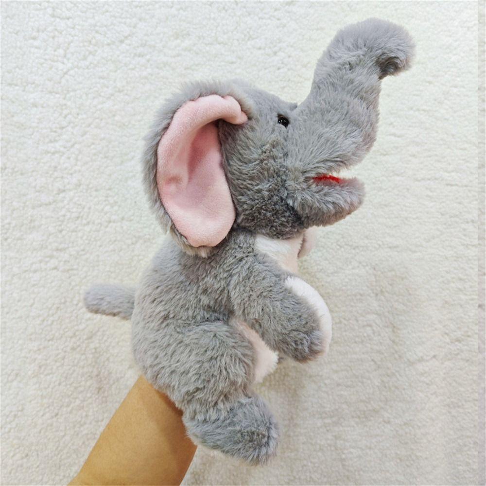 Jungle Animal Animal Hand Puppets Movable Mouth Plush Hand Doll Birthday Gift Preschool