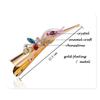 Large Fashion Crystal Metal Butterfly Women Duckbill Clips Hair Clips Hairpin Horn Clips