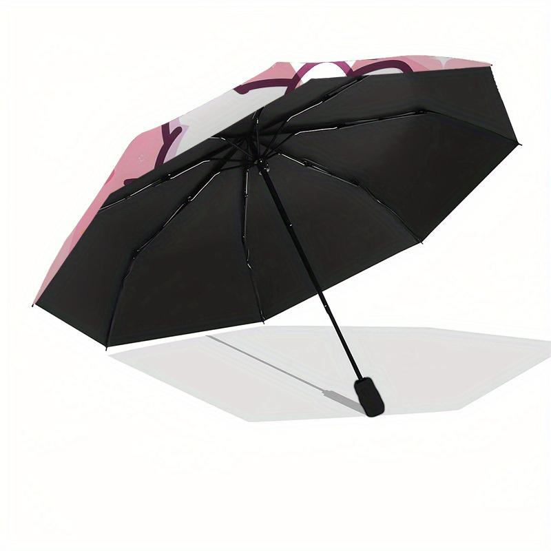 1pc Hello Kitty Pink Background Umbrella with Plastic Handle,Suitable for All Seasons Home Travel Outdoor UmbrellaSanlio049