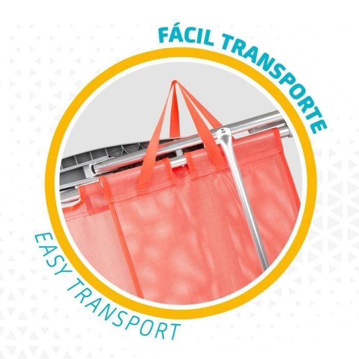 Chaise pliante - Aktive - Flamingo - Corail - 48 x 99 x 57 cm - 4 unités