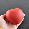 1 X Heart Shaped Exercise Stress Relief Squeeze Elastic Rubber Soft Foam Ball