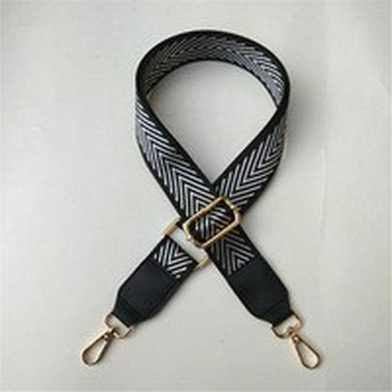 Adjustable Ethnic Crossbody Bag Strap - Wide, Versatile Shoulder Bag Accessory for Women