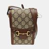 [Pre-Owned] Horsebit 1955 Logo Canvas And Leather Phone Bag - Very Good #1CIY77K