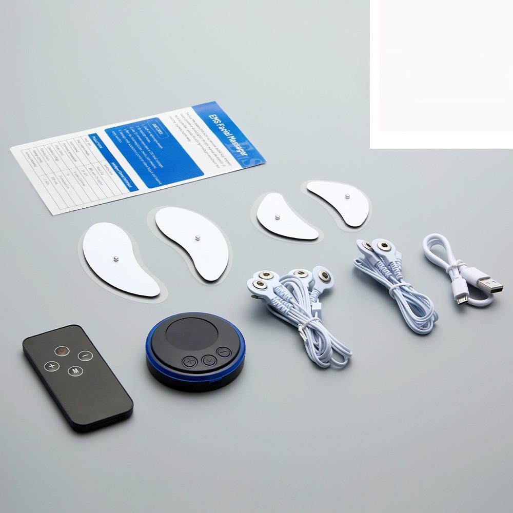 Трансграничное устройство для массажа лица EMS, низкочастотное микротоковое косметическое устройство, V-образный серповидный подтягивающий стимулятор мышц лица