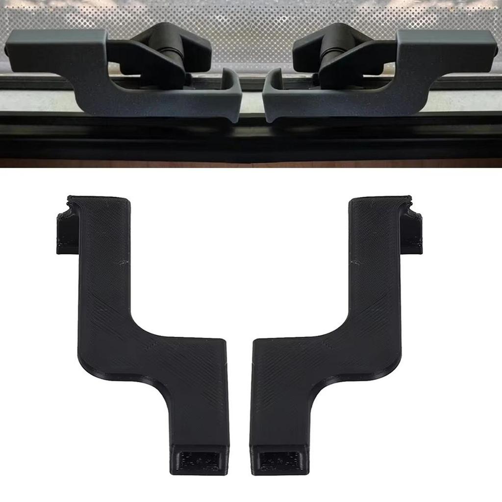 RV Window Lock 2 Pieces No Drilling RV Accessories Motorhome Window Latch Safety Replacement Lock For Caravan Inside Road Trip