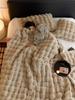 French Light Luxury Imitation Rabbit Fur Thickened Warm Cover Blanket Milk Velvet Tuscany Blanket