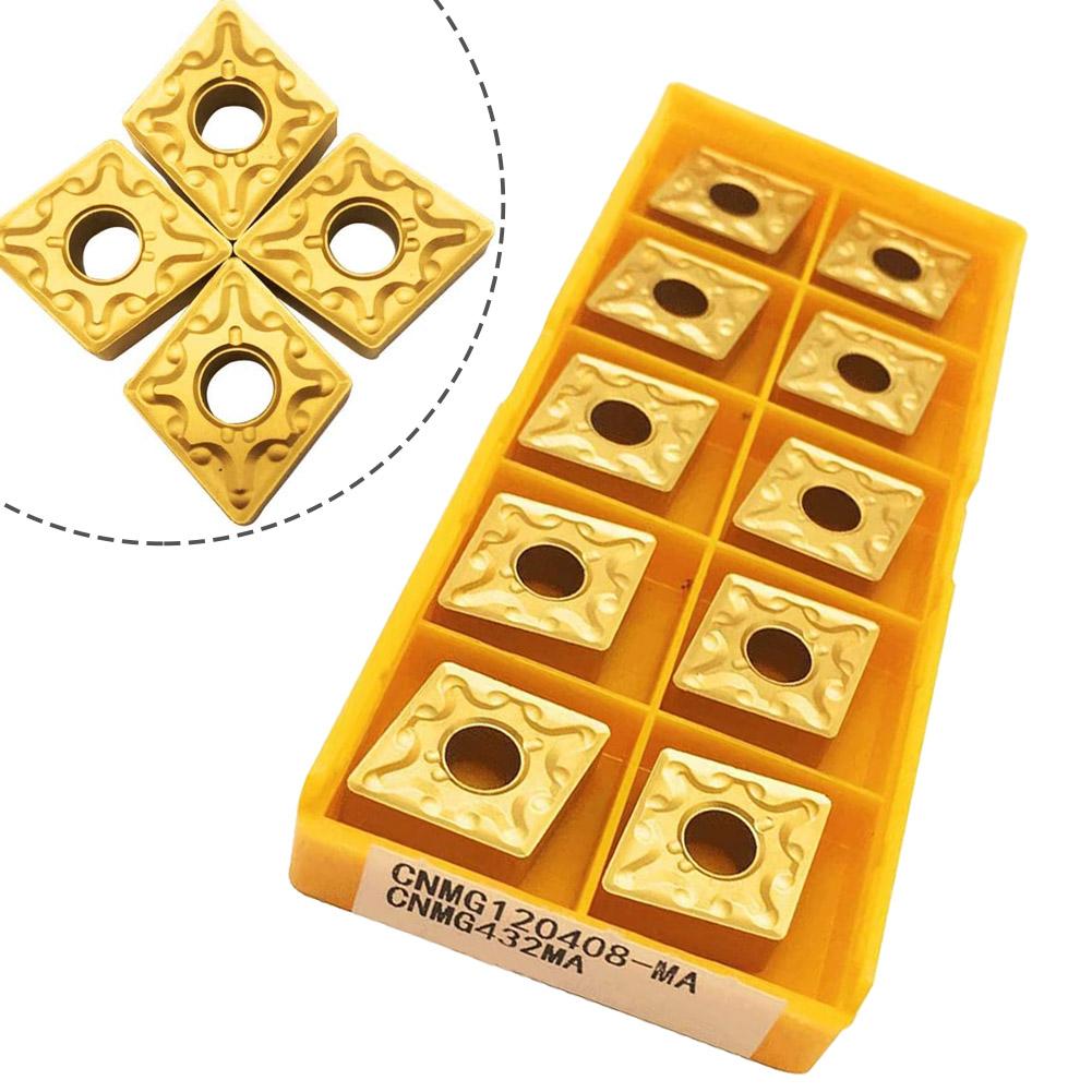 10 шт. твердосплавные вставки CNMG120404MA из карбида для отделки