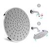 6 Inch Shower Head G1/2 Rain Showerhead Adjustable Bathroom Shower Head Spray Showerhead Polished