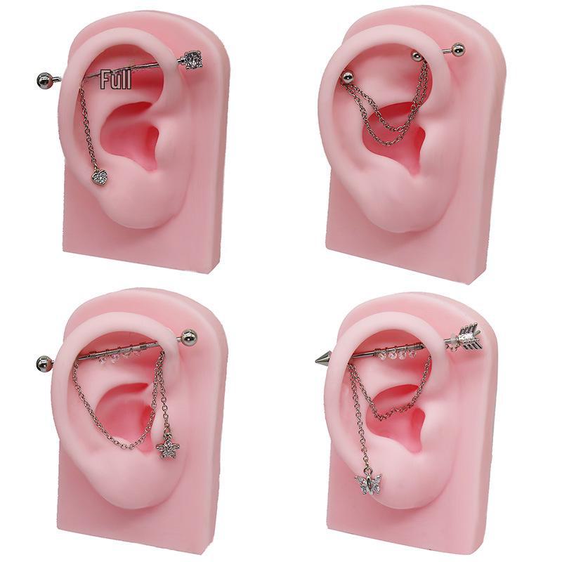 Gaibei Европейский и Американский Трансграничный Пирсинг Уха Перемычки и Кости Цепочки Ногтей