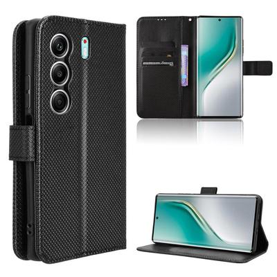 Кожаные флип-чехлы для Tecno Camon 40 Pro 4G / 5G кожаный чехол [Flip Vintage Leather] прочные ретро-флип-чехлы