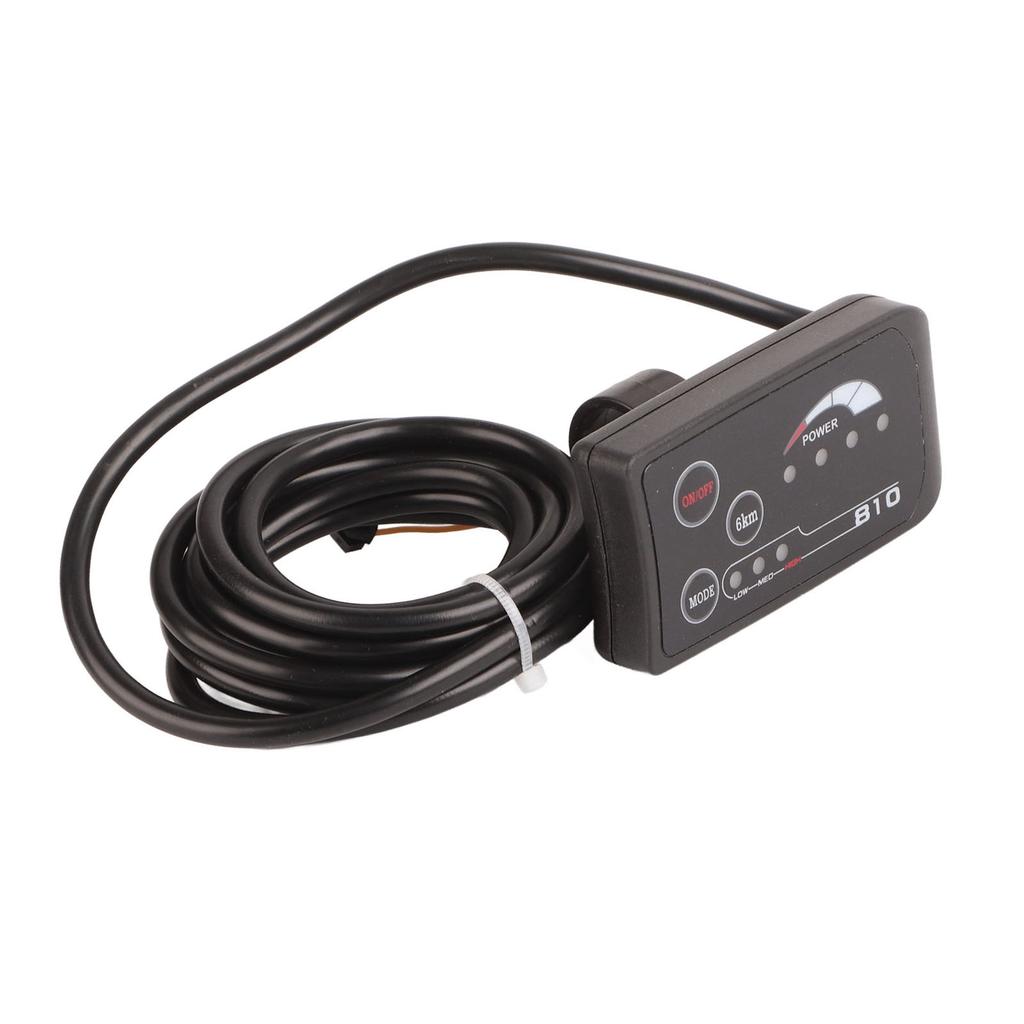Electric Bicycle 810 LED Display With 5 Wire Cable Control Panel