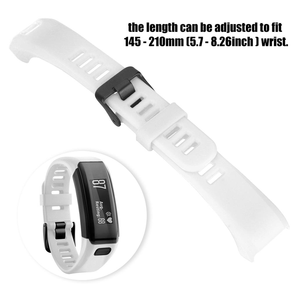 Replacement Silicone Sport Bracelet Wrist Strap Wristband For Vivosmart HR (White)