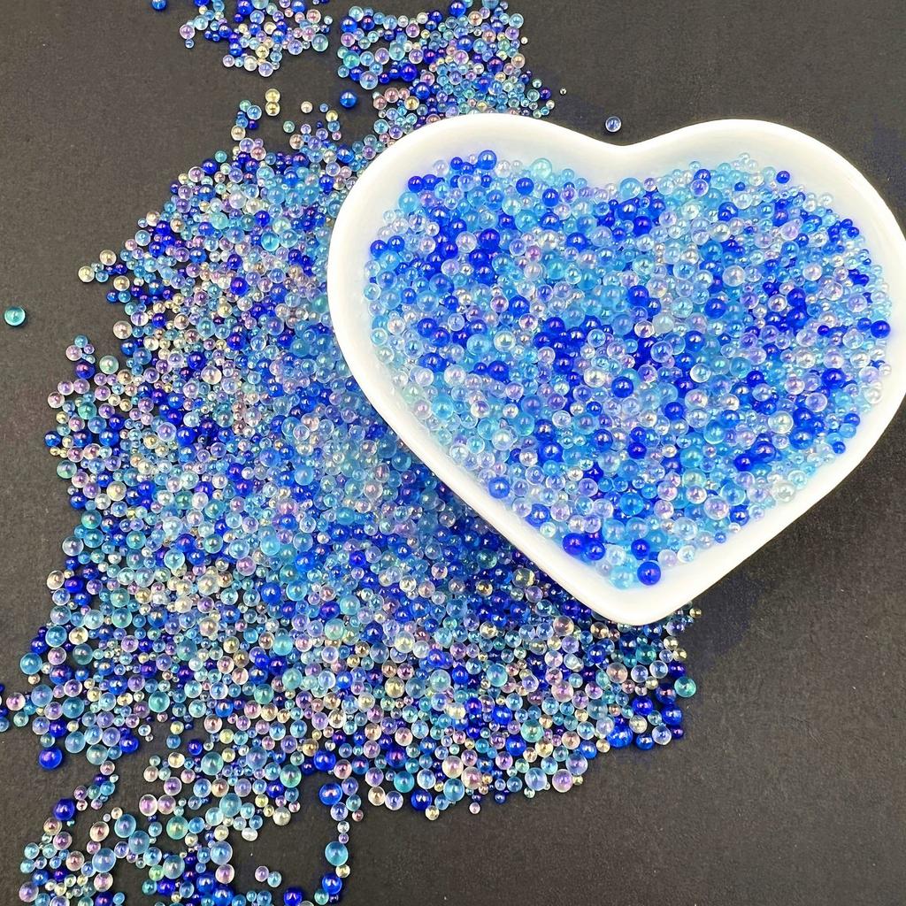 Креативные смешанные цвета смешанные характеристики 50 г/упак. Непористые пузырьковые бусины Волшебный цвет Прозрачные стеклянные бусины-сферы DIY Ювелирные аксессуары Пузырьковые бусины