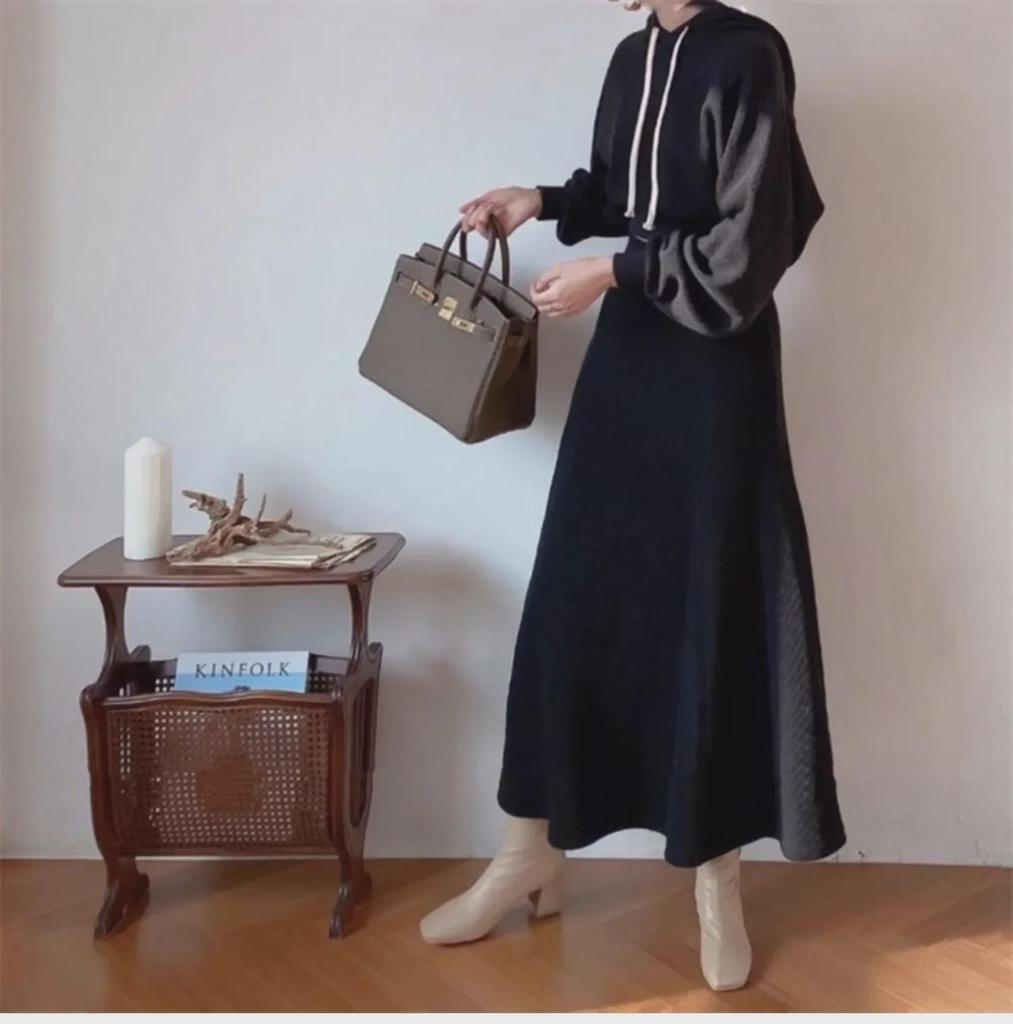 Стильный женский розовый костюм с юбкой 2025 года: Весна/Осень-Зима Двухсекционный вязаный свитер и юбка-полусолнце