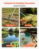 Landscape Rake, 914 mm Wide Head 2590 mm Handle, Large Heavy Duty Aluminum Landscaping Leaf Rake Tool, Asphalt Level for Loosening Soil, Garden &
