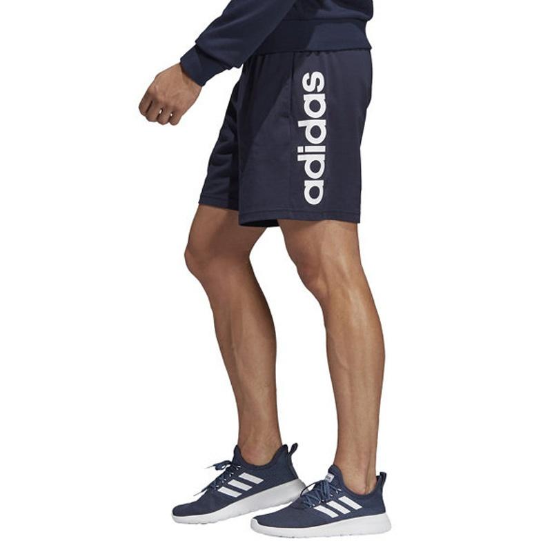 adidas E Lin Shrt Ft Logo Training Sports Shorts Blue Men's DU0417