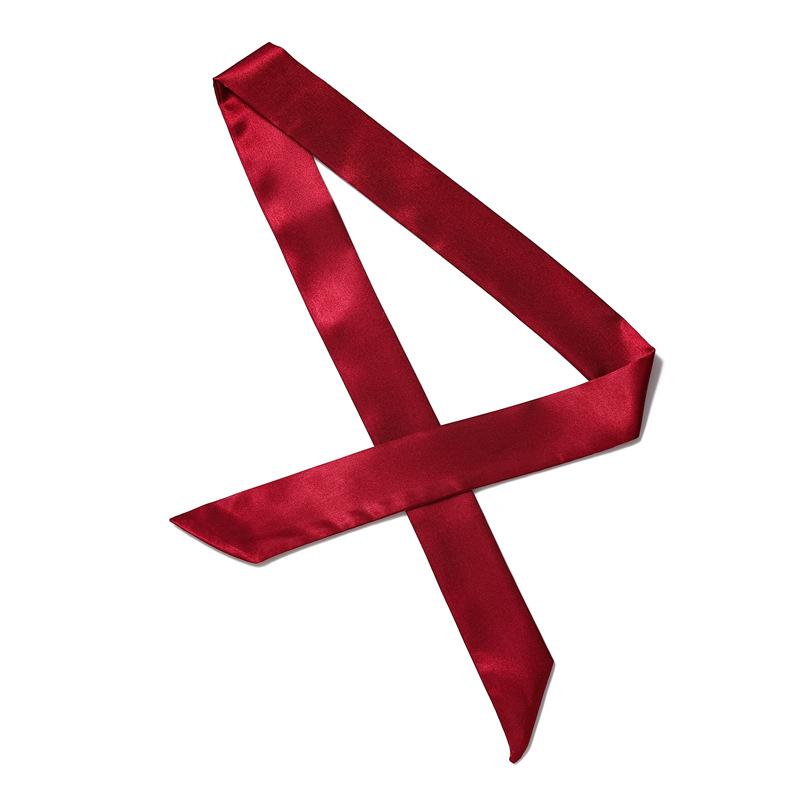 Solid Color Scarf, Women'S Slim And Long Scarf, Decorative Tie Bag, Ribbon, Versatile Headband, Bow Belt, Fashionable Scarf