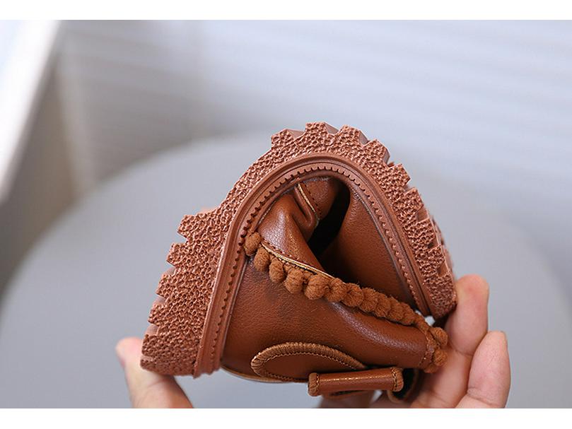 Осенние кожаные ботинки Мартинсы для девочек – Стильные, универсальные короткие ботинки для малышей