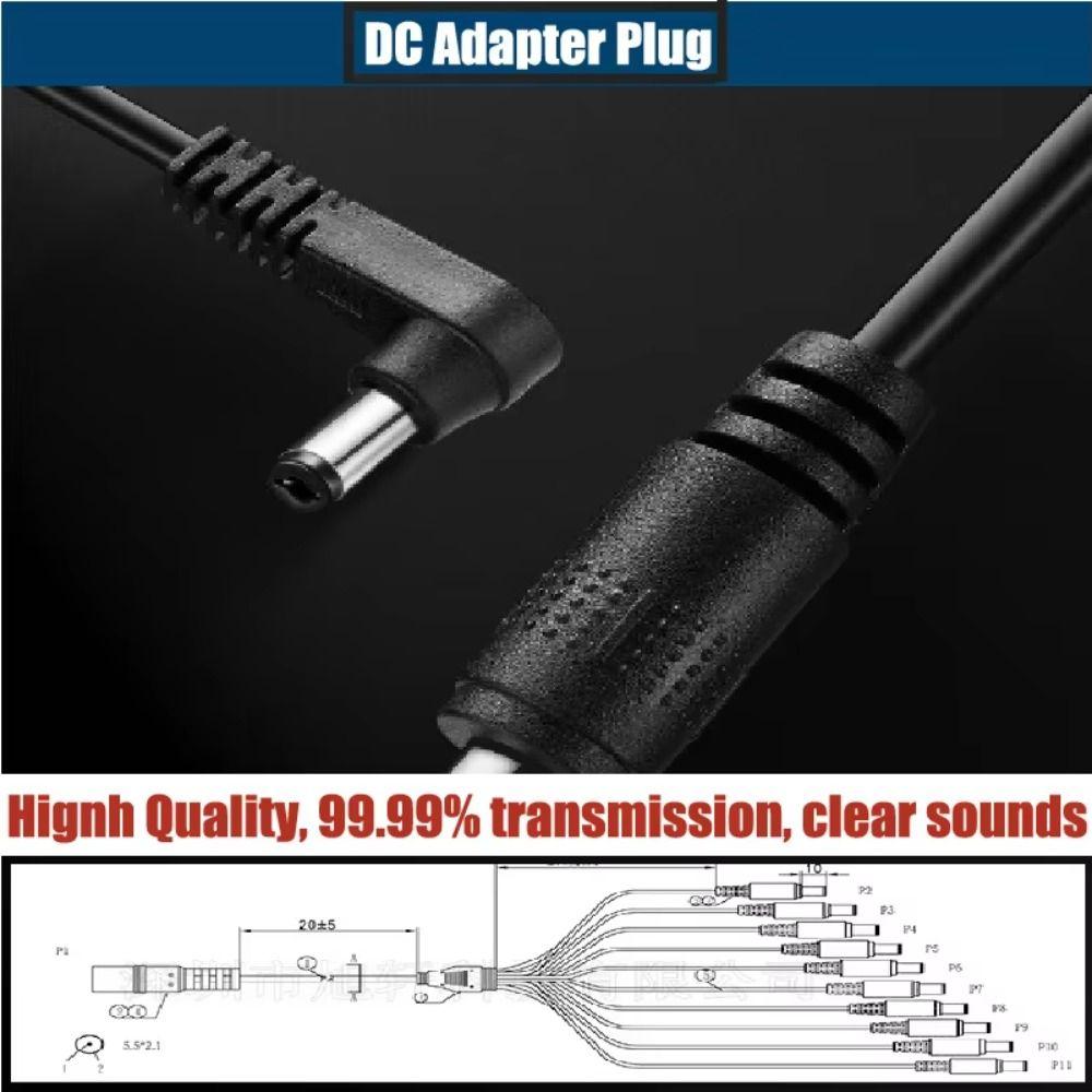 5 Way Guitar Pedal Power Supply 9V 500mA Bass Power Adapter Wire Guitar Class