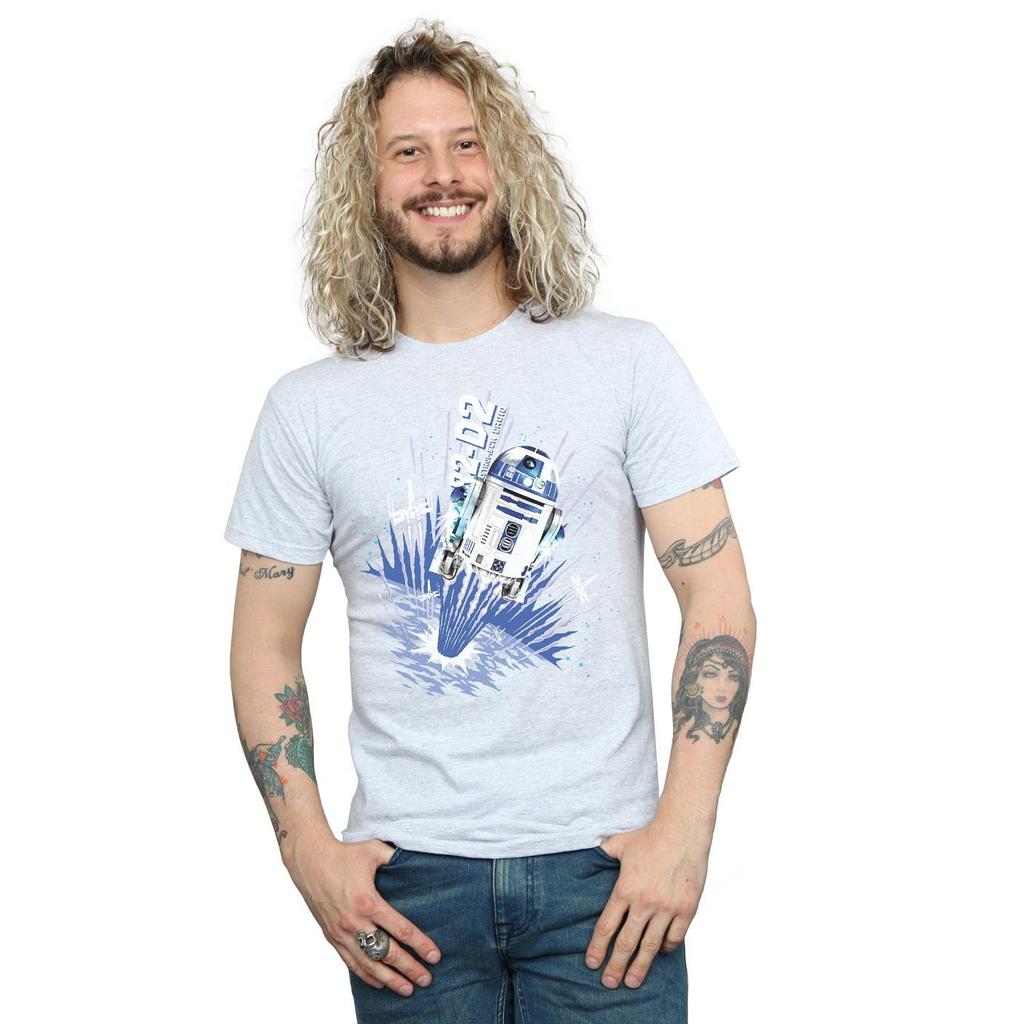 Star Wars Mens R2-D2 Blast Off T-Shirt