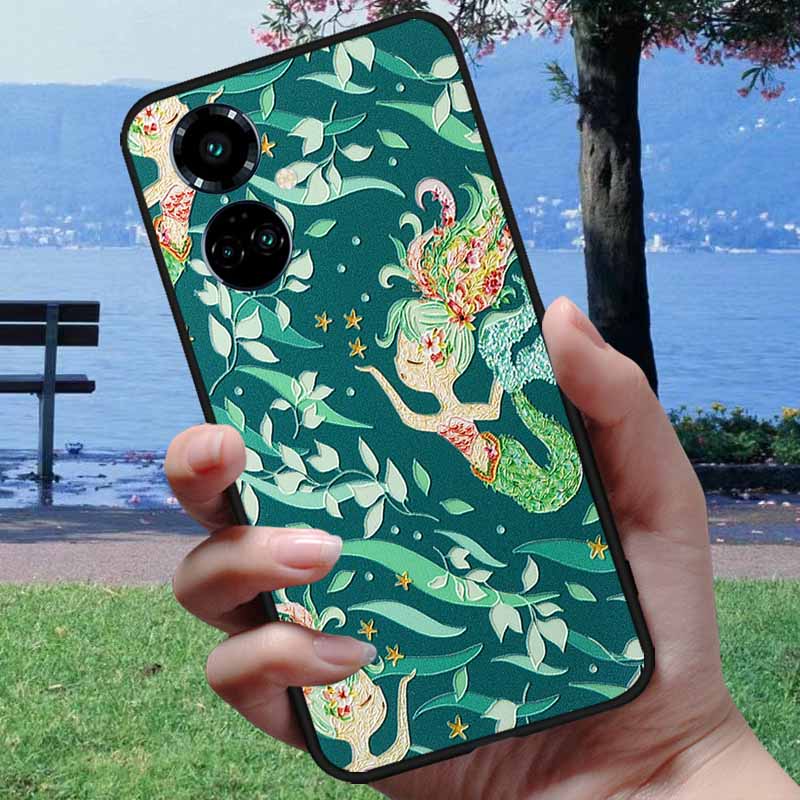 Чехол для Tecno Camon 19 Camon19 Neo 3D Рельефный Тисненый Чехол для Телефона Для Tecno Camon 19 Pro 4G 5G Neo Мягкий Силикон Мультяшный