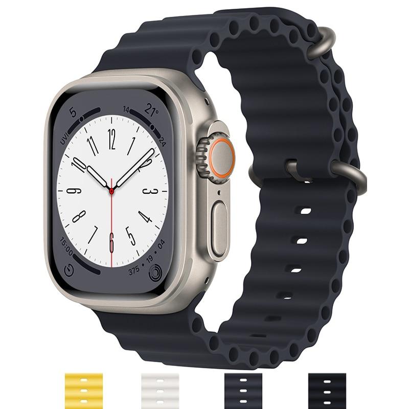 Ремешок Ocean для Apple Watch Series 8 Ultra 49 мм 45 мм 41 мм смарт-часы 44 мм 40 м 42 мм 38 мм iWatch серии 7 6 se 5 аксессуары