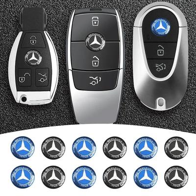 Наклейка на ключ автомобиля Эмблема брелока с автоуправлением Аксессуары для Mercedes Benz AMG A B G Class GLA CLA GLC W203 W206 W220 W205 W214