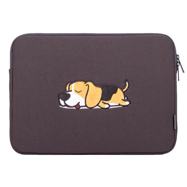 Чехол для ноутбука Intzone Dog Character INTC-340X, Beagle Charcoal Black