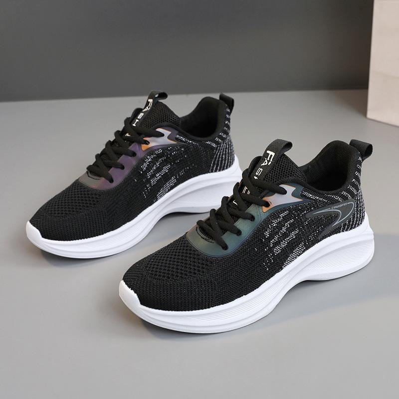 Br128 New Mesh Shoes Women's Spring/Summer Flying Woven Shoes Leisure Sports Women's Mesh Breathable Sneaker Running Shoes