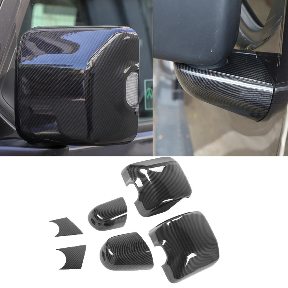 Автомобильное зеркало заднего вида, основа, декоративная крышка, наклейки, рамка для Jeep Wrangler JL Gladiator JT 2018-2023, экстерьер