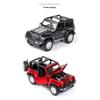 Масштаб 1/32 Модель автомобиля Jeep Wrangler Rubicon из сплава Литой металлический игрушечный внедорожник Модель автомобиля Миниатюрная модель автомобиля Подарок для детей