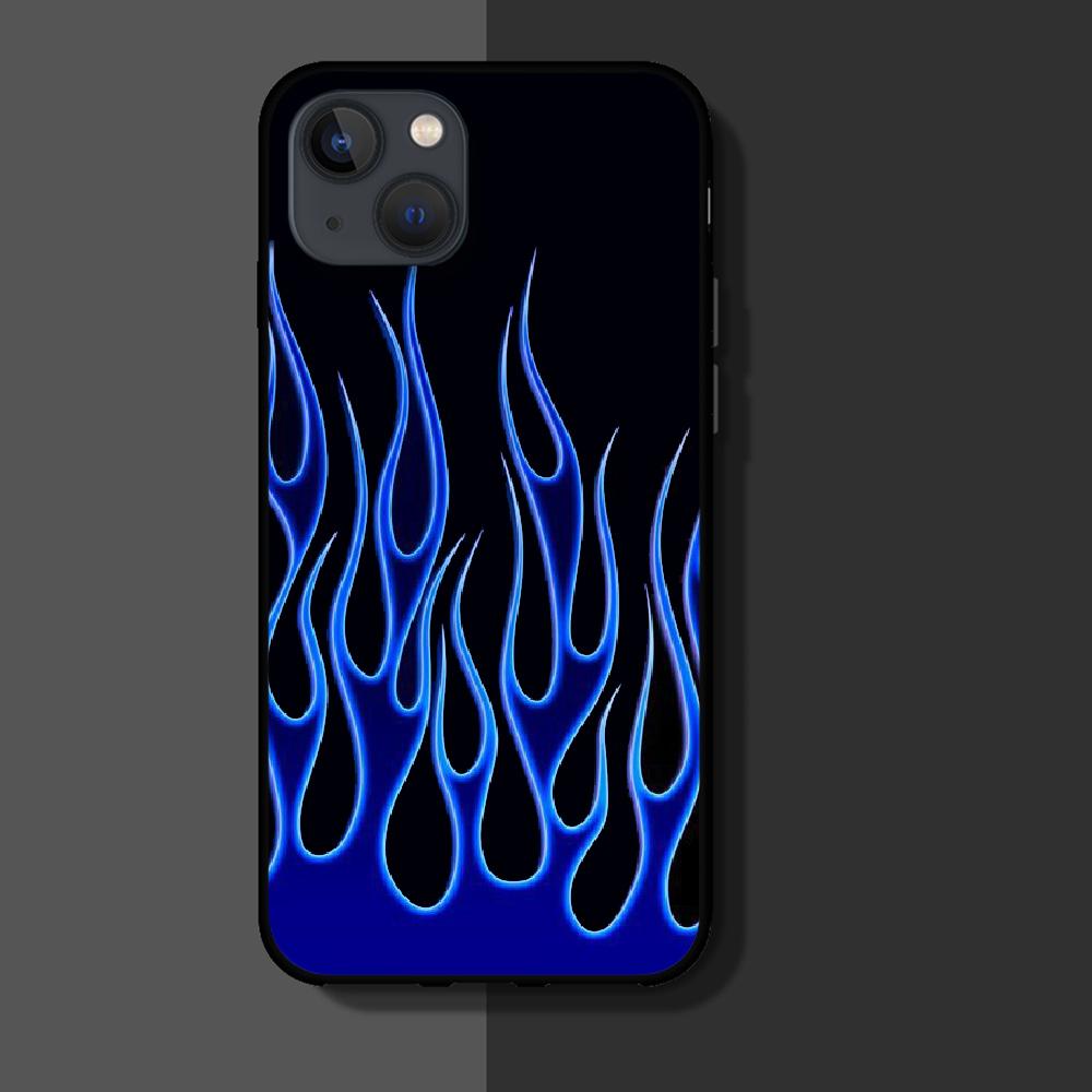 Чехол для телефона с рисунком огня и пламенем для iPhone Samsung Galaxy Redmi Xiaomi Oppo OnePlus Note SA 7 8 9 10 11 12 13 14 20 21 22 23 53 54 Pro Plus Ultra