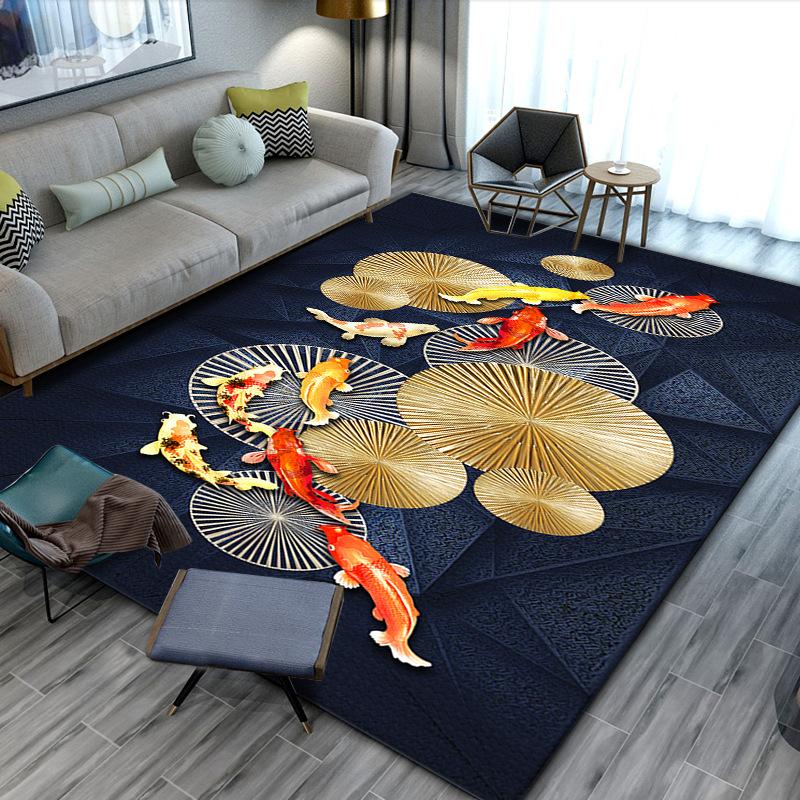 Кристально-бархатный ковер для дома, ковер для гостиной, коврик под диван и кофейный столик, коврик для пола в спальне, устойчивый к пятнам, мягкий плюшевый ковер