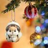 Squirrel In Bag Hanging Decoration Home Indoor Christmas Tree Car Rearview Mirror